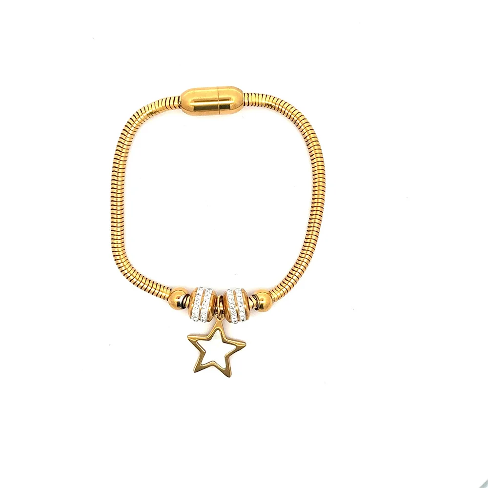 Magnet Buckle Simplicity Bracelets Set Stainless Steel Bracelet For Women Summer Fashion Jewelry Accessory