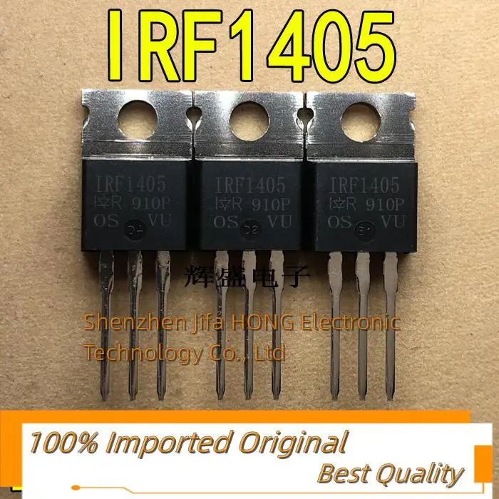 10PCS/Lot  IRF1405 IRF1405PBF IR TO-220  MOSFET 169A 55V N-Channel Best QualityReally Stock Original