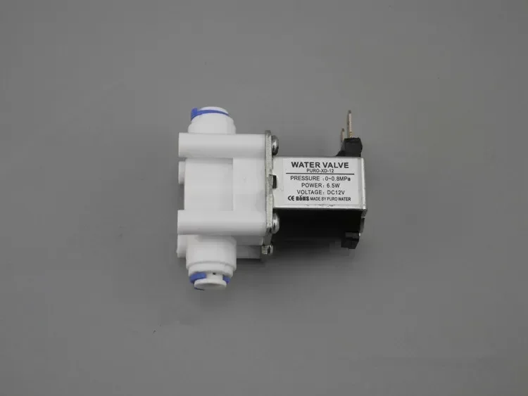 12V Normal Close Electric Plastic Solenoid Valve for RO Water Reverse Osmosis System 1/4" Hose Pipe Connection