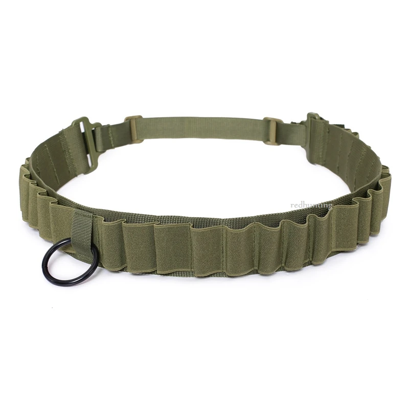 Tactical 12GA Gun Bandoliers 25 Round Belt Ammunition Holder Ammo Carrier Loop Airsoft Hunting Gun Cartridge