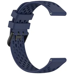 Sport Silicone Bracelet - 22mm Watch Strap - Width 22mm (Navy Blue)
