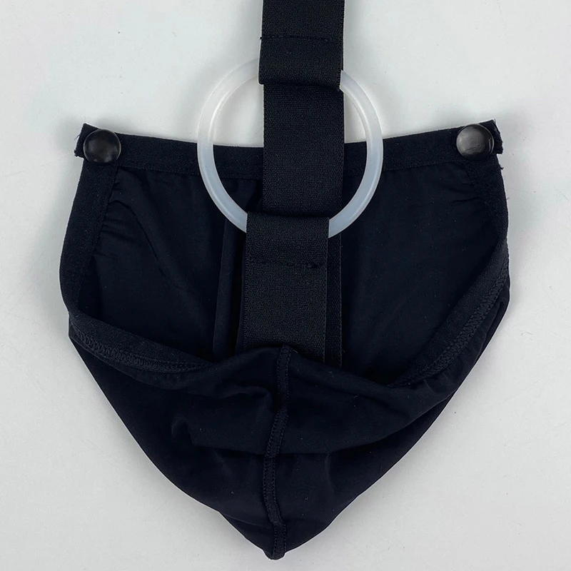 Male Underwear Men's Sexy Detachable Dick Ring Thong Porn Silicone Penis Ring G String Panties Gay Men Lingerie Penis Bag Erotic Sissy Bikini