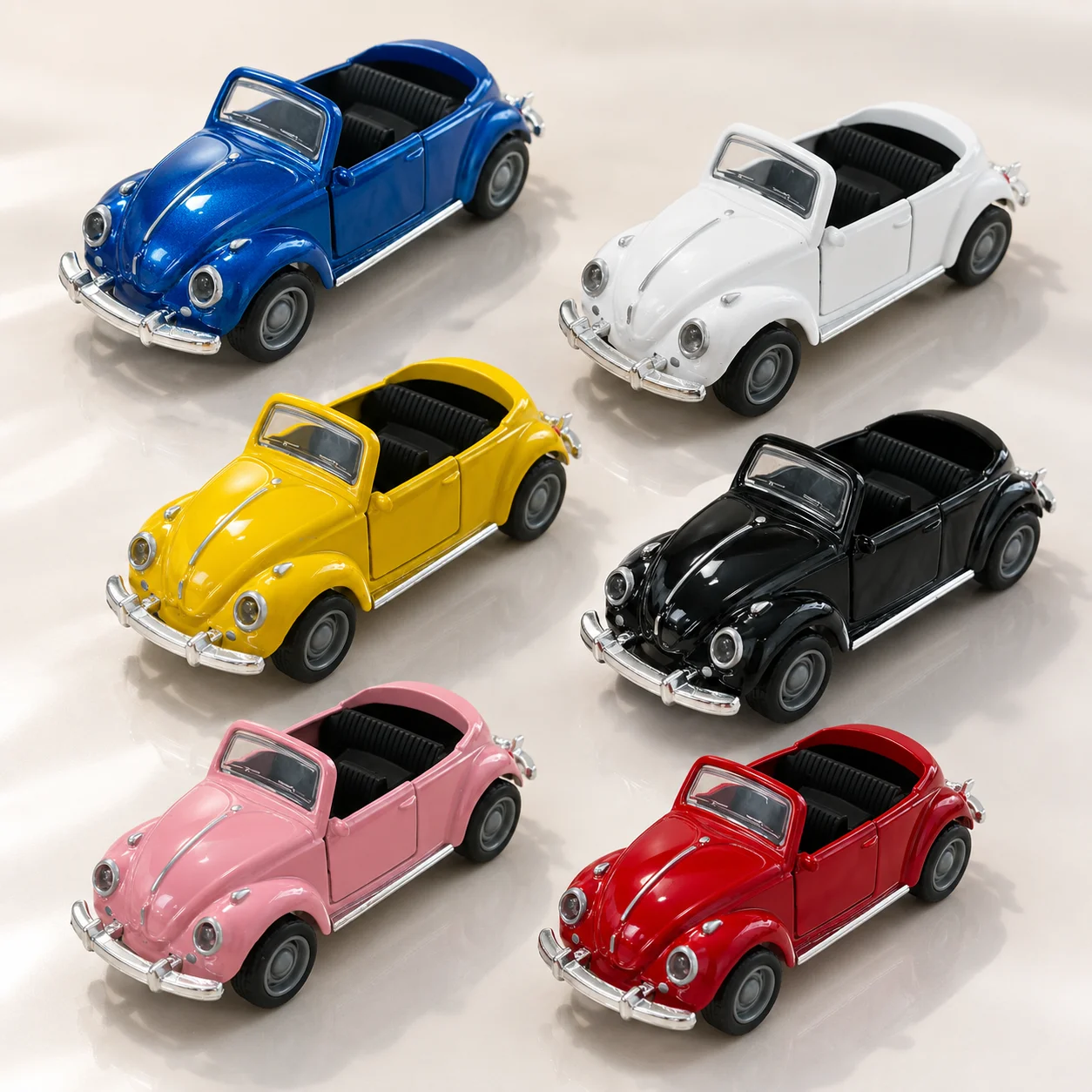 (corrugated Box) Retro Classic Convertible Car Toy Car, Reversing Function