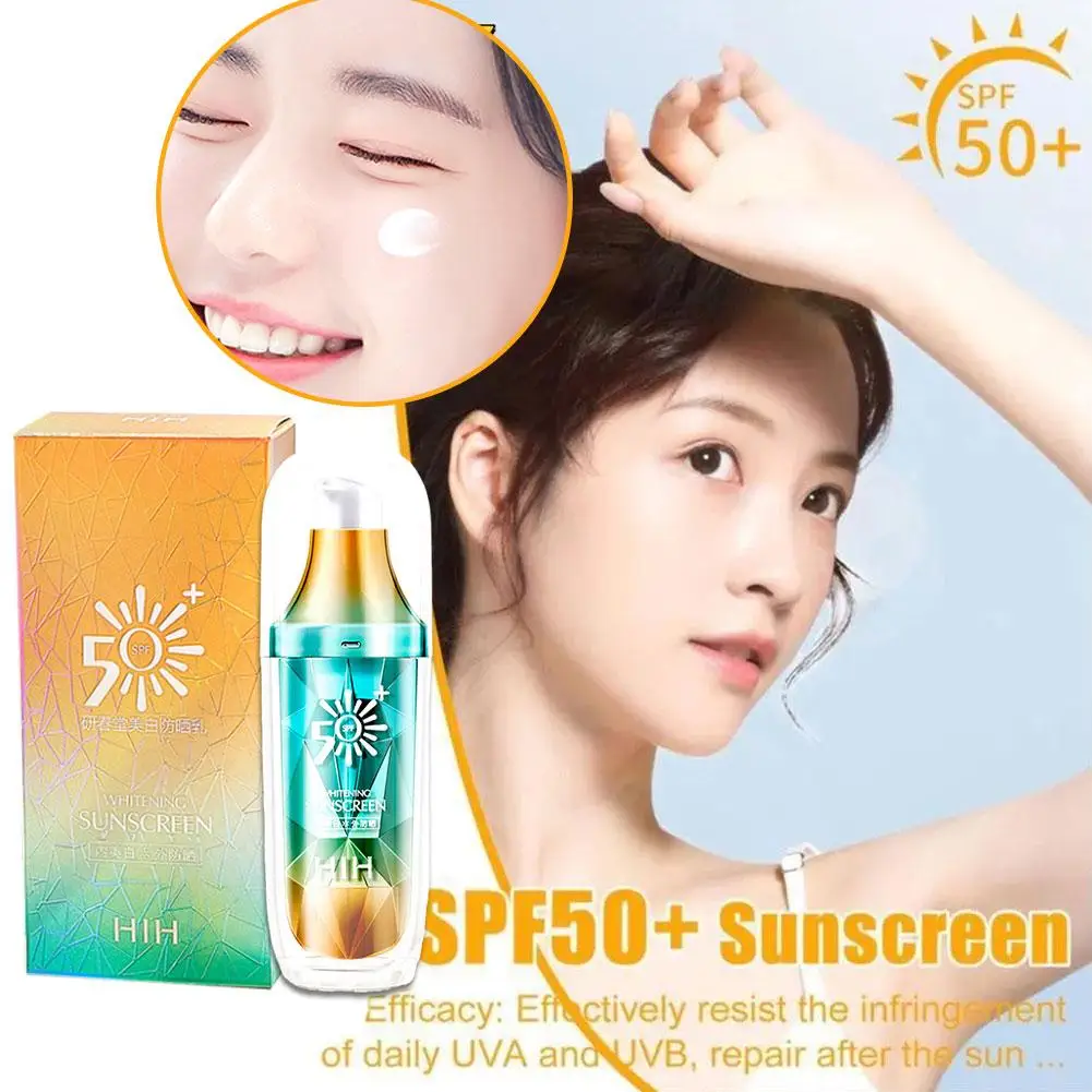 40g Spf50 + Sunscreen Long Lasting Uv Protector Whitening Cream Moisturizing Skin Sunblock Protective L9s5