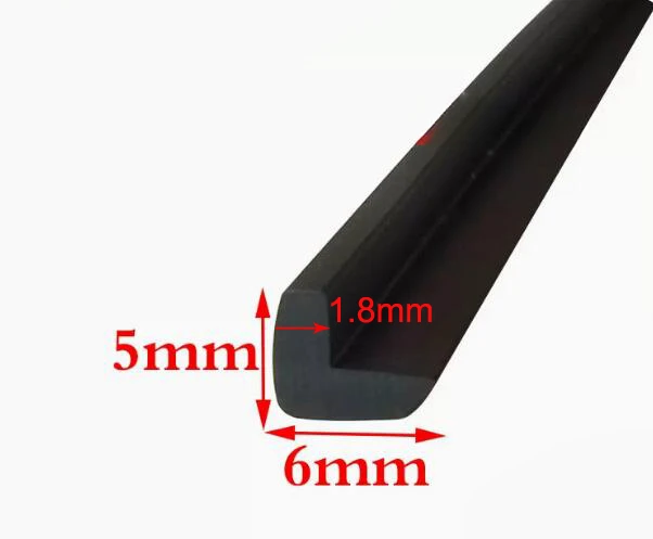 L shaped rubber edging strip door seal strip weatherstrip edge guard edge trim 1 Meter door seal strip rubber seal strip rubber door weatherstripping door weatherstripping sealing strip
