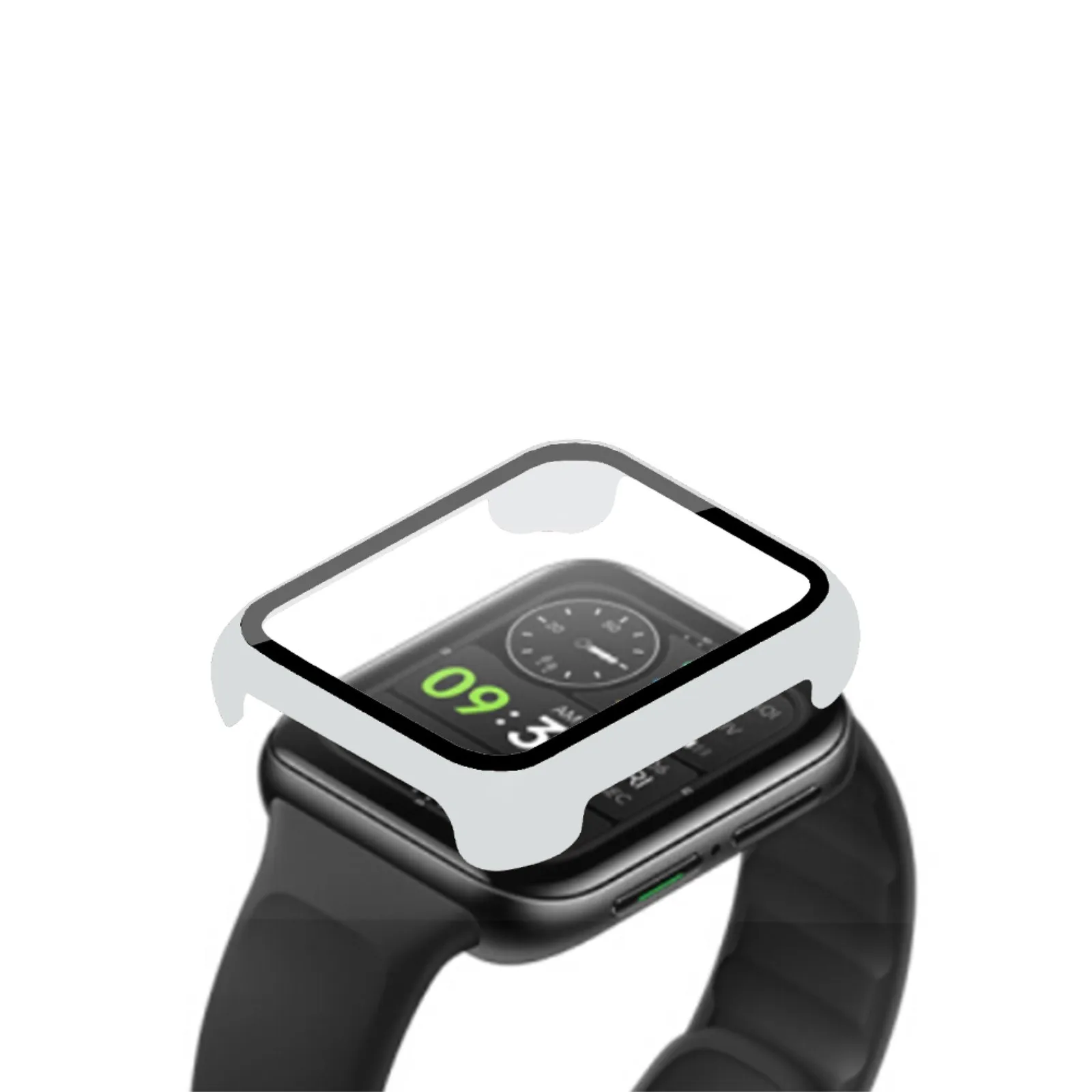OPPO Watch 2 46mm 9H ȭ ʸ + PC ȣ ̽ Ŀ, ǰ  ׼