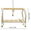7PCS Set Combination Parrot Bird Toys Wood Articles Bite Pet Bird Toys For Parrot Training Bird Toy Swing Ball Bell Standi 3