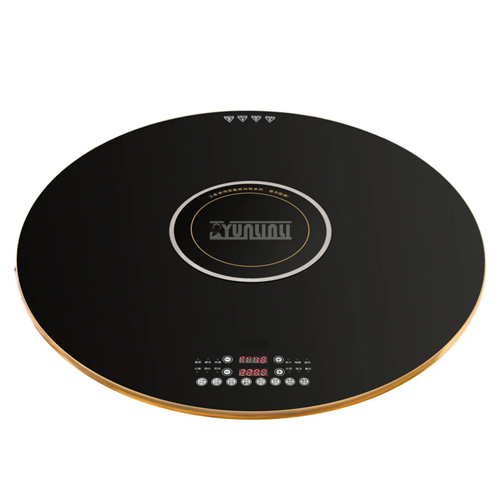 Food Warming Plate 80cm Dishes Warming Table Round Smart Induction Cooker