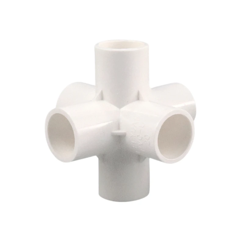 20/25/32/40mm White PVC Pipe Fittings Straight Elbow Tee Cross Connector Water Pipe Adapter 3 4 5 6 Ways Joints 