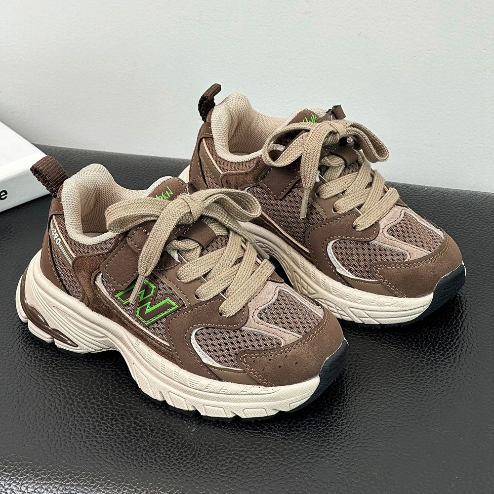 N-shaped Children's Casual Sneakers Boy Sport Sneakers Mesh Breathable Girl School Shoes Kid New kids shoes,red sneakers,shadow sneakers