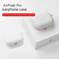 For AirPods Pro Protective Case Silicone New Solid Color Apple Bluetooth Headset Soft Case Protective Cover 5