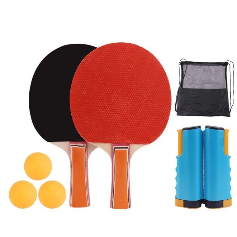 Aktive Ping Pong Pack With Rackets. Net And Balls Red