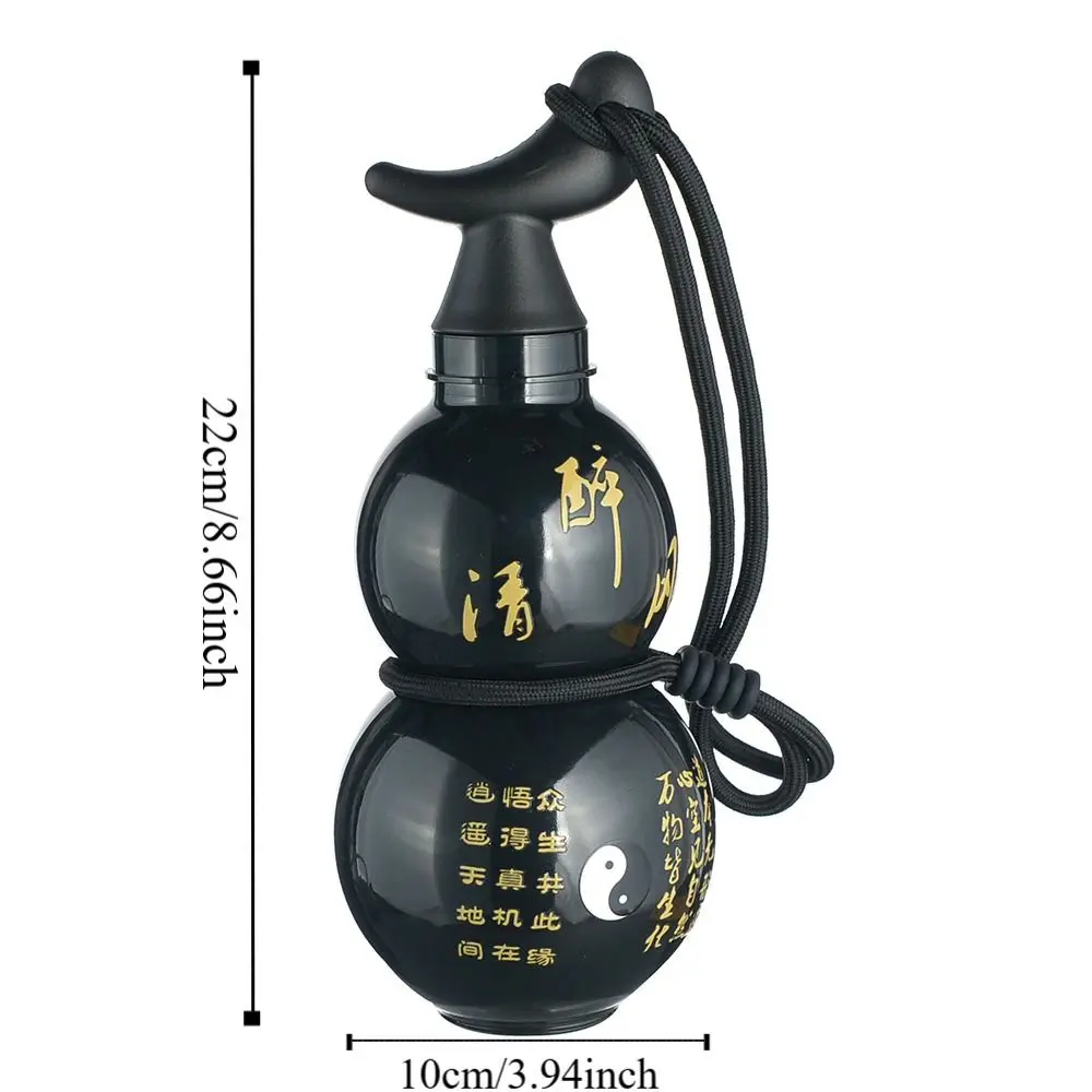 Sports Water Bottle Portable Water Bottle Portable Water Jug Gourd Shaped Outdoor Water Bottle Wu Kong Large Capacity Poratble Water Cup Hot Stamping Portable Gourd Drink Bottle