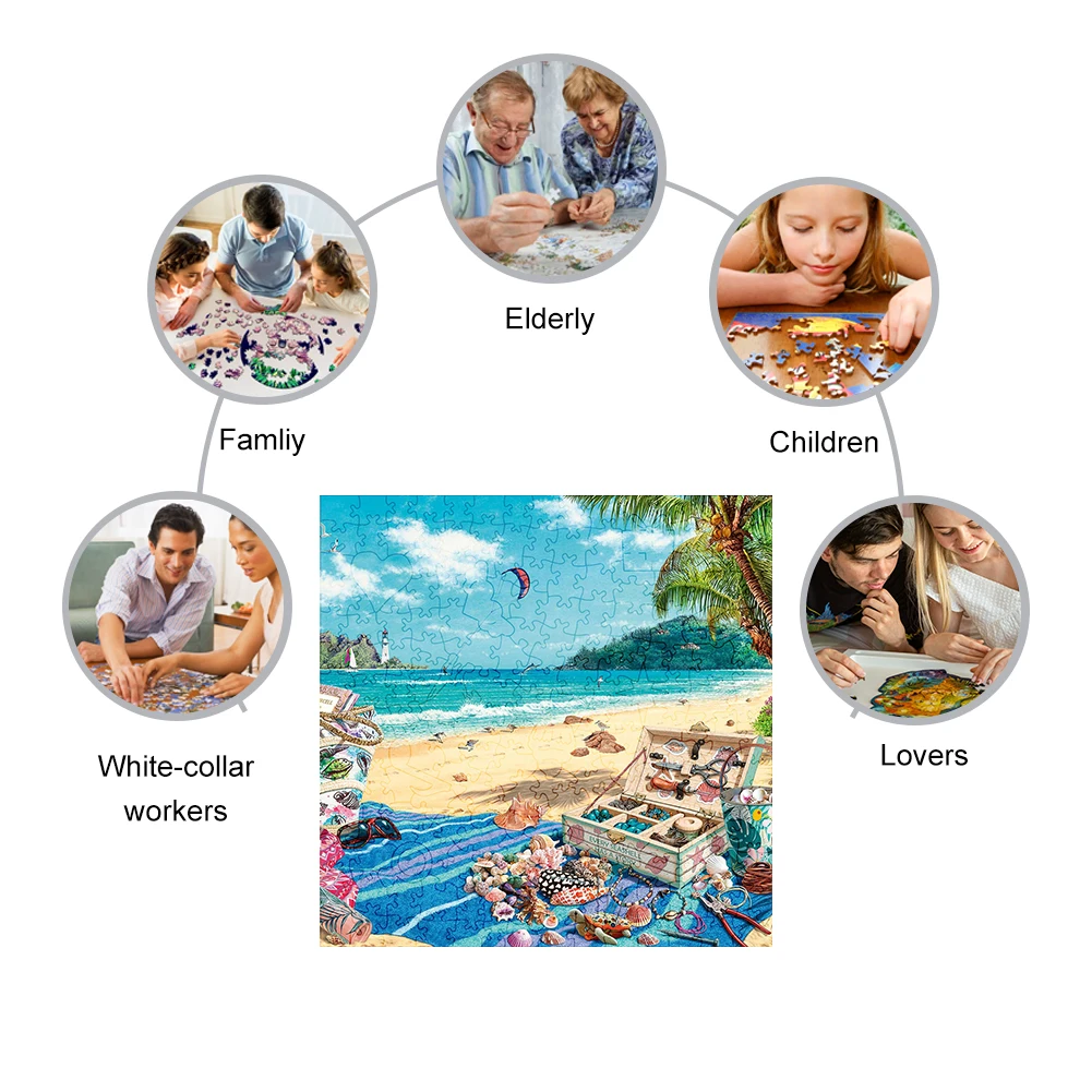 Рисунок 4 - Красивые деревянные головоломки с морскими ракушками