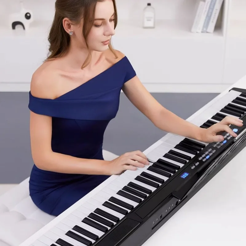 88 Key Folding Electronic Piano Midi Controller Real Adult Electronic Organ Musical Keyboard Professional Performance