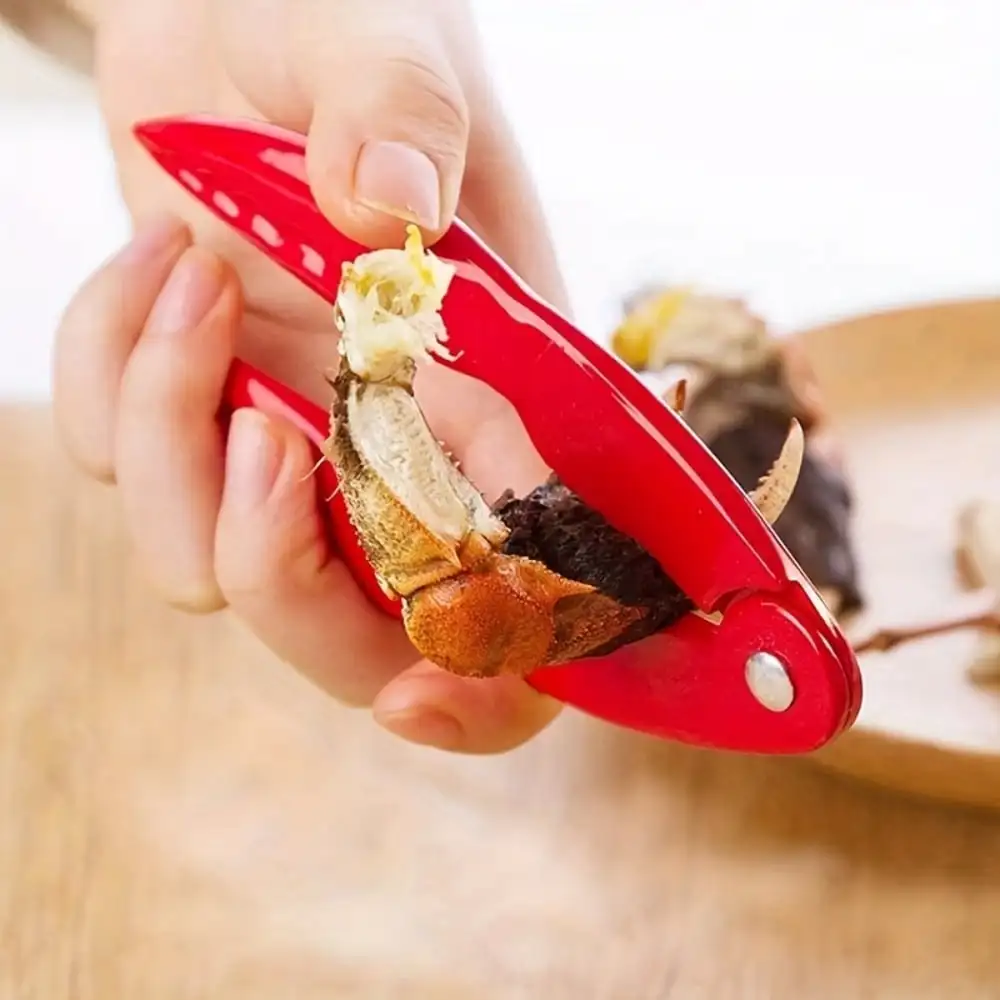 Crab Sheller 1pc Aluminum Alloy Lobster Crab Cracker Crab Sheller Walnut Nut Clip Seafood Shears Lobster Scissors Kitchen Sea Food Tools