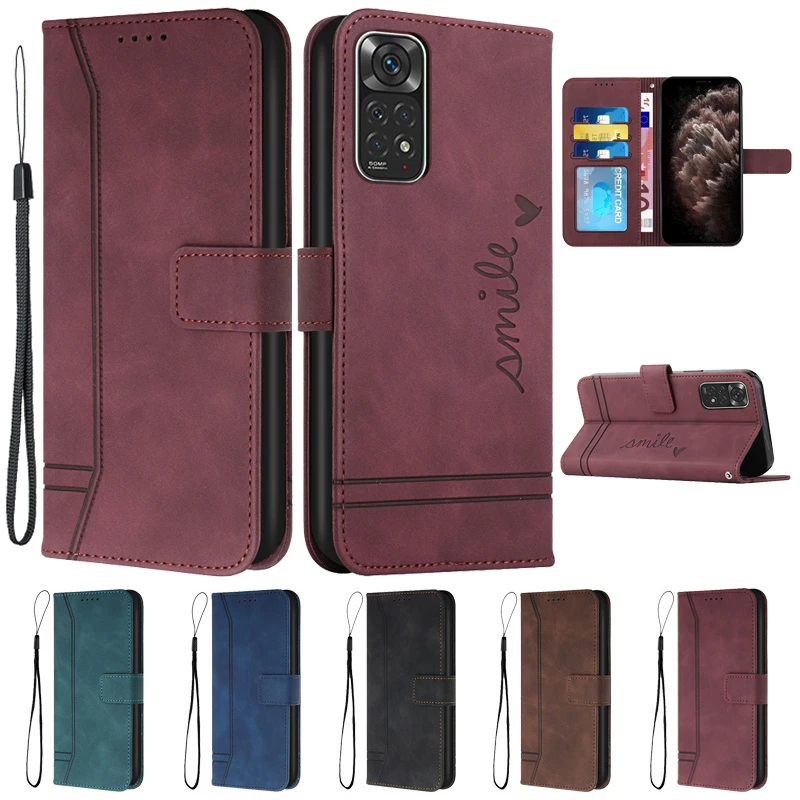 For Xiaomi Redmi Note 11S Case Funda Xiomi Redmi Note 11S Cover Leather Flip Case on For Redmi Note 11 Pro 11Pro Phone Case Etui