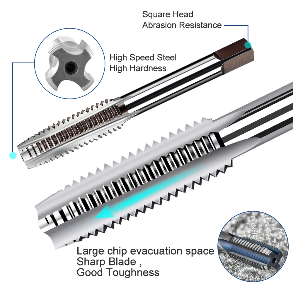 Kit Riparazione Filettatura M8 30 Pezzi – Inserti Metrici M8x1,25 Con Maschio, Punta E Chiave, Per Metalli
