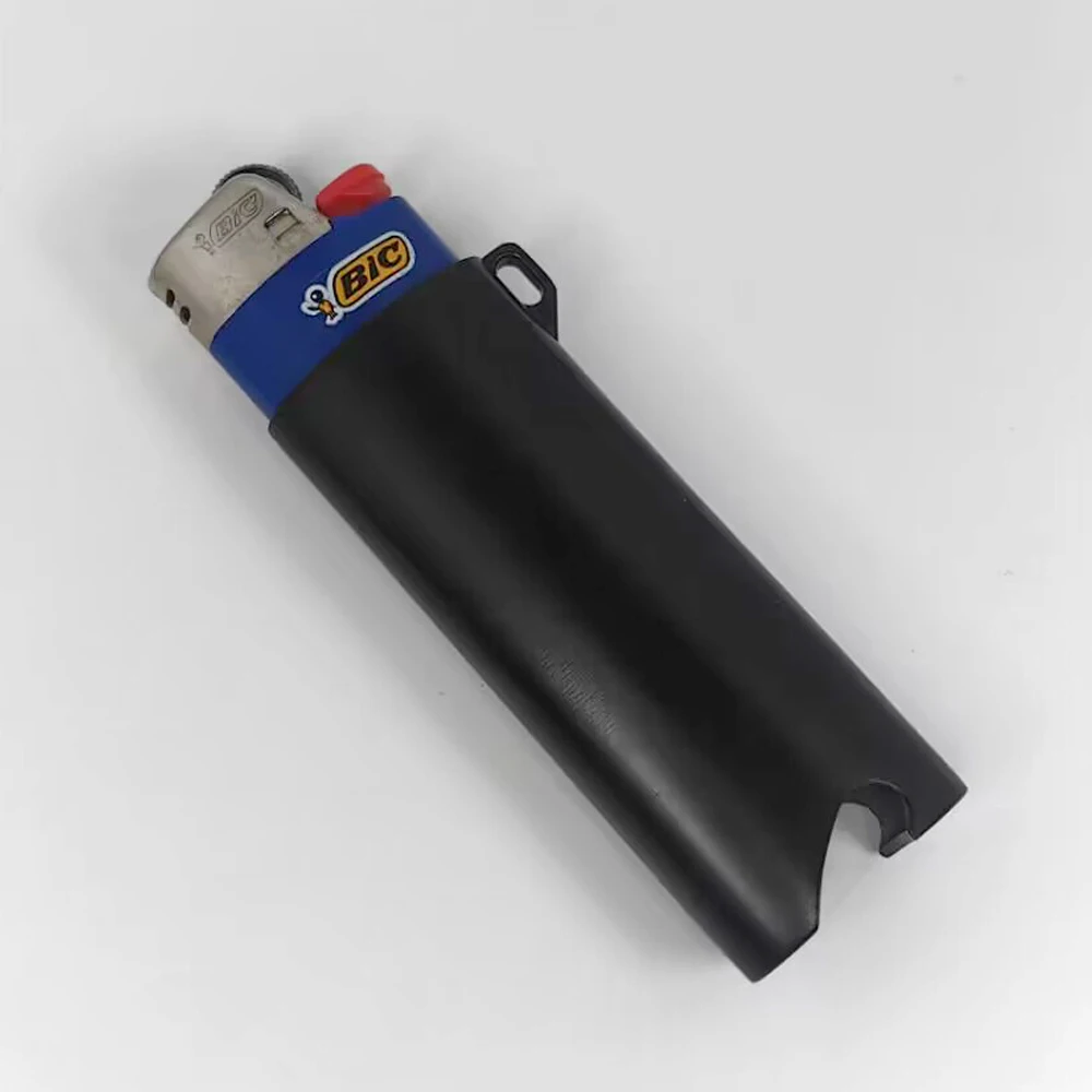 Metal Lighter Case Cover Fits Standard Bic Lighter J6 In Heart /Flower