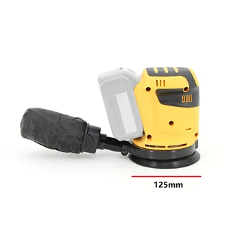 Makita Dewalts용 무선 전기 궤도 샌딩기, 목재 연마기 광택기, 3 단 연마 전동 공구 샌딩기, 125mm