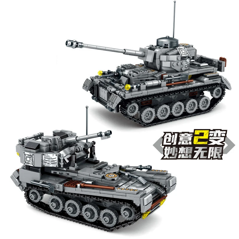 Creatored 2 в 1 1934 panzerkampfdata IV Танк мировая война набор строительных блоков Кирпичи