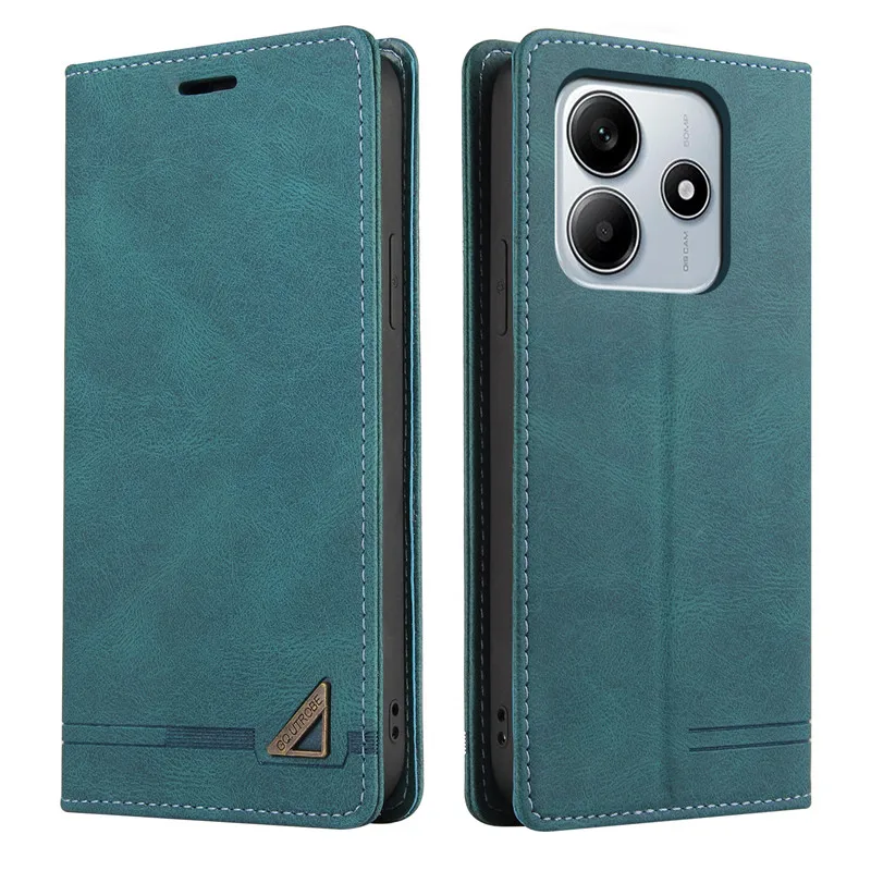 Magnetic Leather Anti-Theft Wallet Flip Cover Case