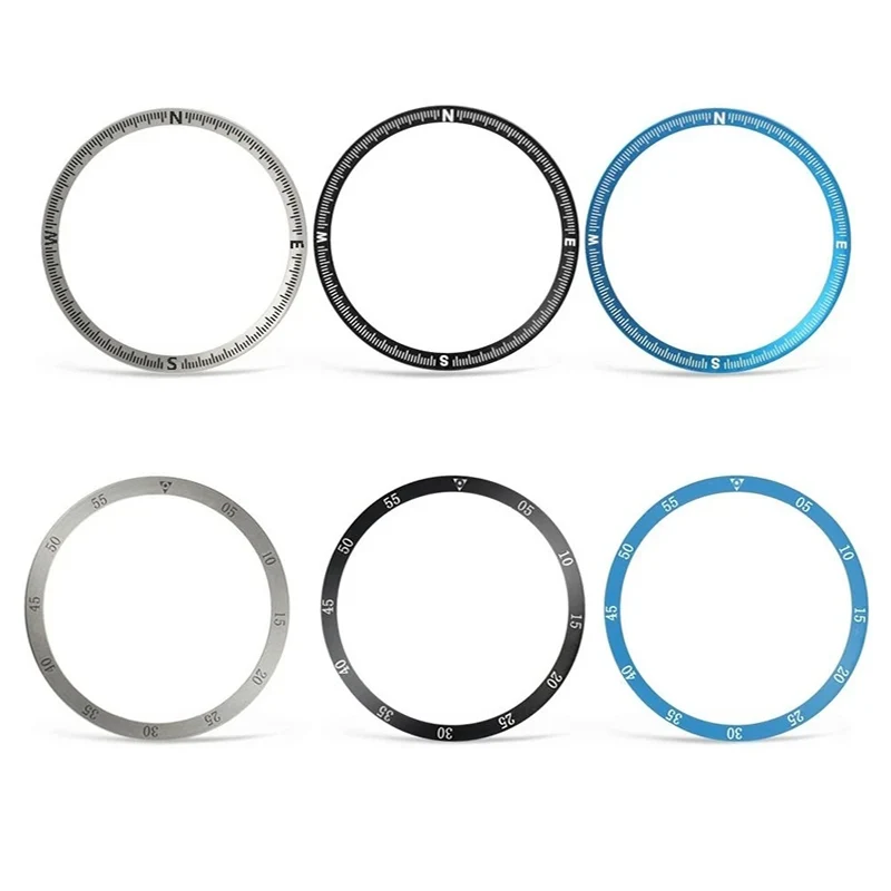 

Metal Bezel for Samsung Galaxy Watch 5 Pro 45mm Cover Adhesive Bumper Decorative Ring Case Smartwatch Accessories Silver Black