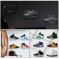 6 Pcs Transparent Acrylic Shoe Rack Floating Shelves Wall Mounted Display Shelf Sneaker Storage Wardrobe ganizer Home Garden 2