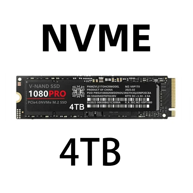 2024 데스크탑 PC PS5 게임용 솔리드 스테이트 드라이브, SATA3 하드 드라이브, Diask M.2 2280 PCIe 4.0 NVME, 1080Pro SSD, 신제품