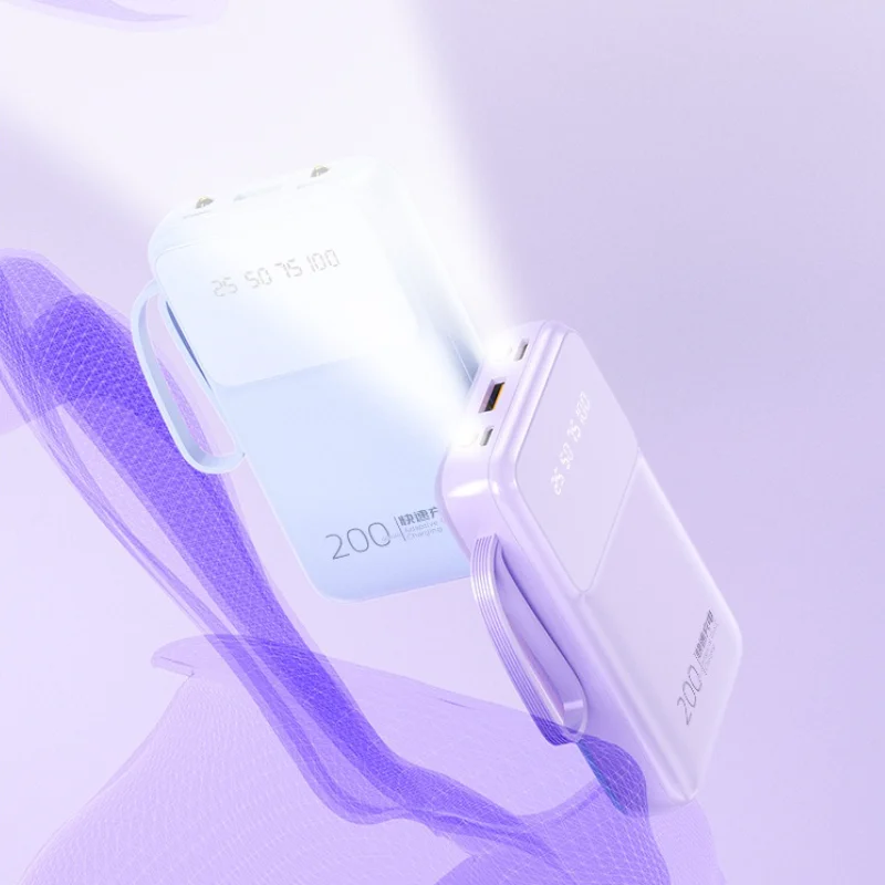 Batería externa portátil con carga rápida para iphone samsung xiaomi_voghion.com