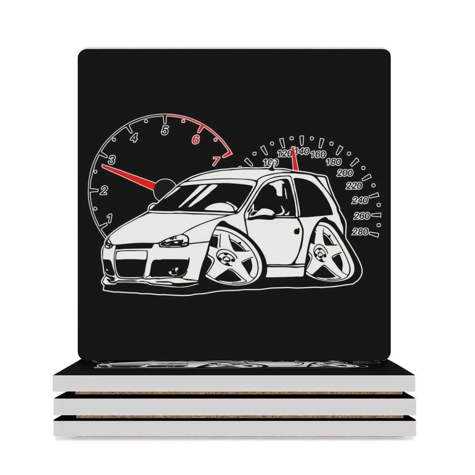 

Opel Corsa B Vauxhall Ceramic Coasters (Square) for table cup set original set for drinks Coasters