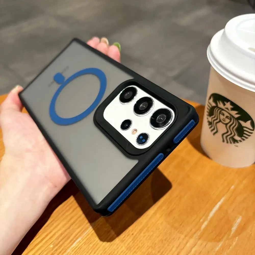 For Magsafe Fashion Slim Matte Liquid PC Magnetic Wireless Charging Case For Samsung Galaxy S25 S24 S23 S22 Ultra Plus Cover