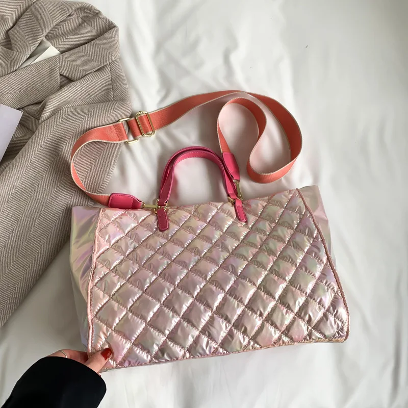 Brand New Bag Women Fashion Commuter Large Capacity Rhombus Handbag Mobile Phone Bag Luxury Shoulder Messenger Bag Colorful Bag
