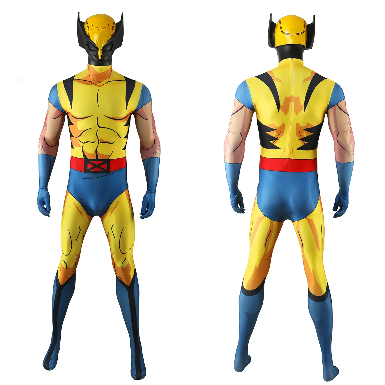 Marvel-Inspired Wolverine Cosplay Bodysuit for Men