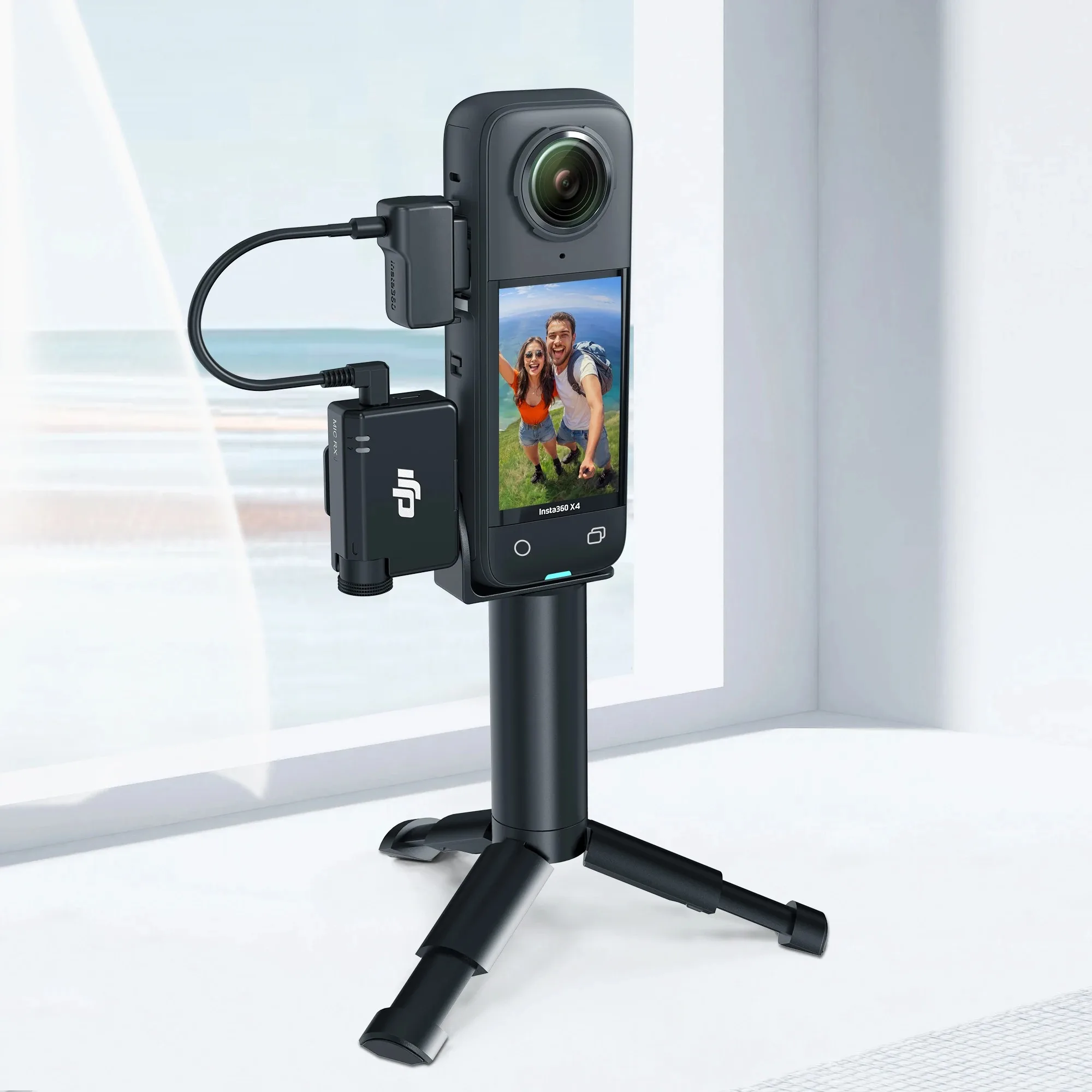 인스타360 X5 카메라 콜드슈 마운트 브래킷 (DJI 마이크 미니 마이크2 RX 수신기 오디오 홀더 어댑터) 인스타 360 x4/3/2 액세서리