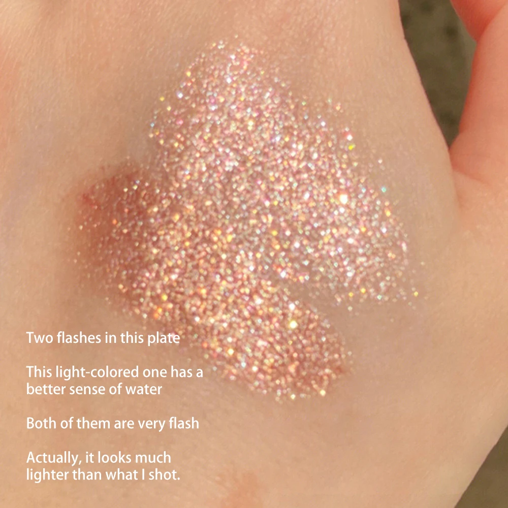 Eye Shadow Plate 1/2/3PCS High Color Rendering Degree Pearl Light Eye Shadow Disc Palette Glitter
