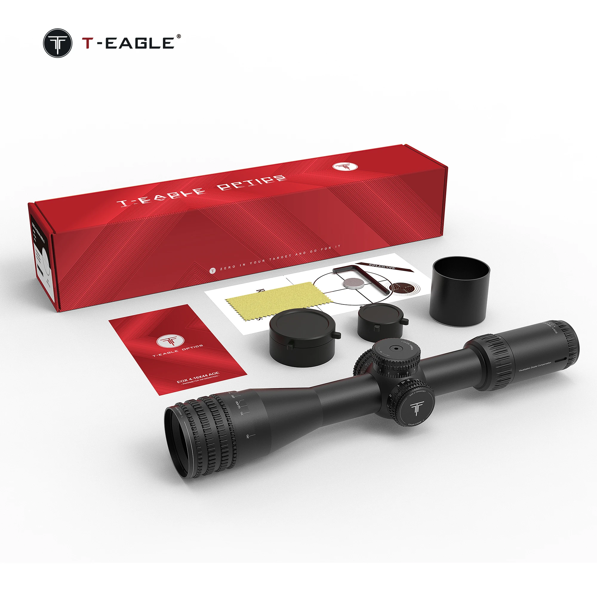 T-EAGLE EOS 4-16X44AOE Tactical Riflescope Optic Sight Green Red Illuminated Hunting Scopes Rifle Scope Sniper Airsoft Air Gun rifle scope