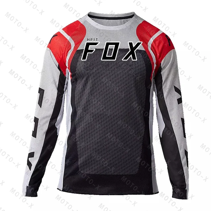 

2024 Men's Downhill Jerseys Hpit Fox Mountain Bike MTB Shirts Offroad DH Motorcycle Jersey Motocross Sportwear Clothing Bike