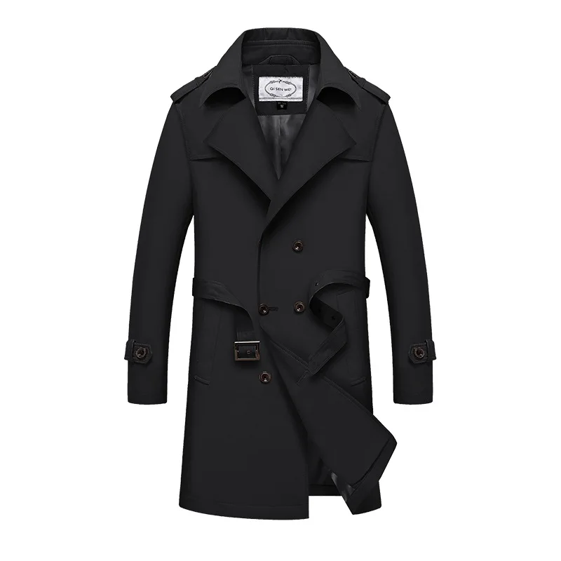 Men's Spring and Autumn European Style Mid-length Business Casual Jacket