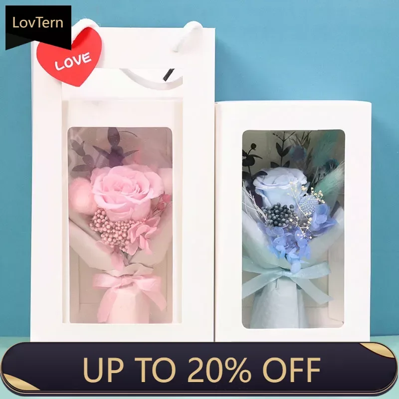 

Свежие цветы LovTernReal, Вечные розы, букет, День Святого Валентина, фестиваль Qixi, День учителя, рождественские подарки на женский день.