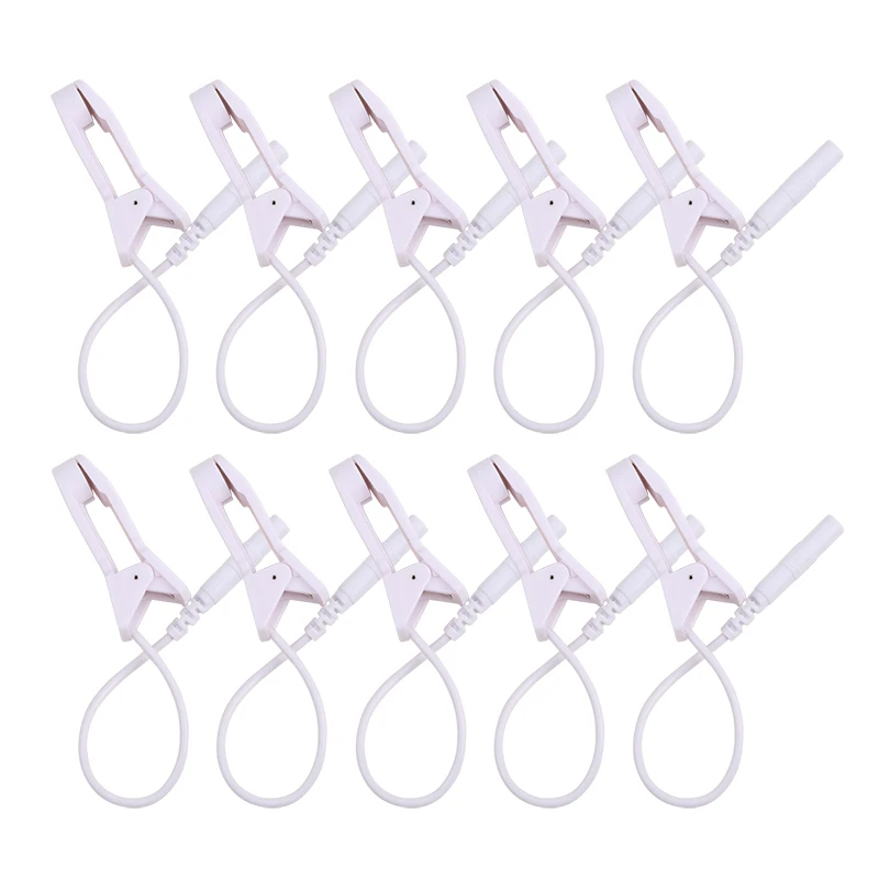 Ear Pain Relief Clip Therapy Machine Massager 2.0mm Plug Electrode Lead Wires Connecting Cables Sleeping Aids for Earclips electrode lead wires