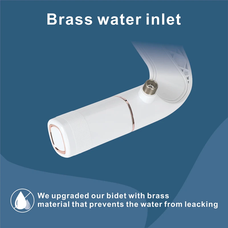 SHX Toilet Bidet Ultra-Slim Bidet Toilet Seat Attachment With Brass Inlet Adjustable Water Pressure Bathroom Hygienic Shower 4