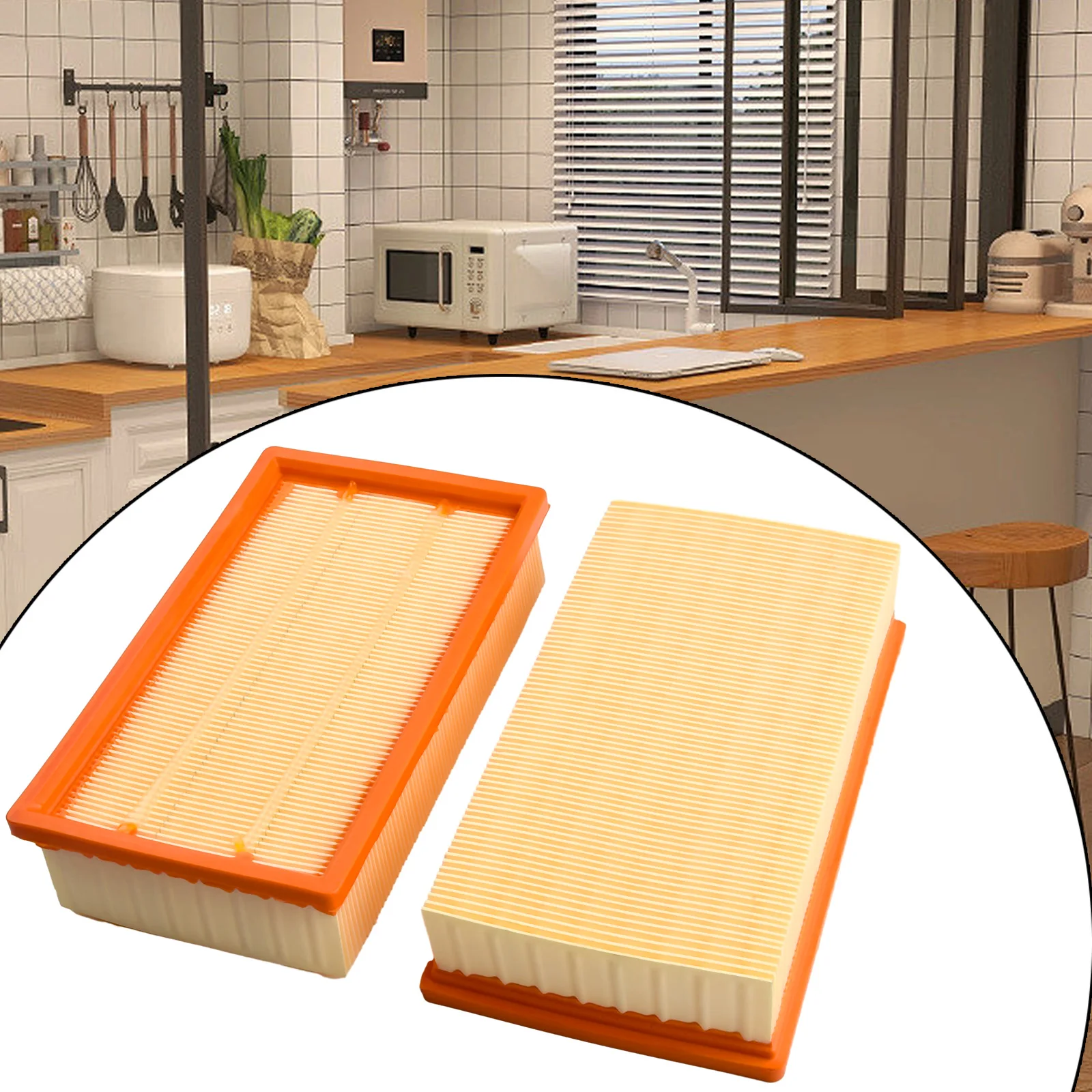 

Filter Exhaust Air Flat Pleated Filters For Bosch Household Cleaning Vacuum Cleaner Parts Filter Dust For Bosch GAS 35 L AFC