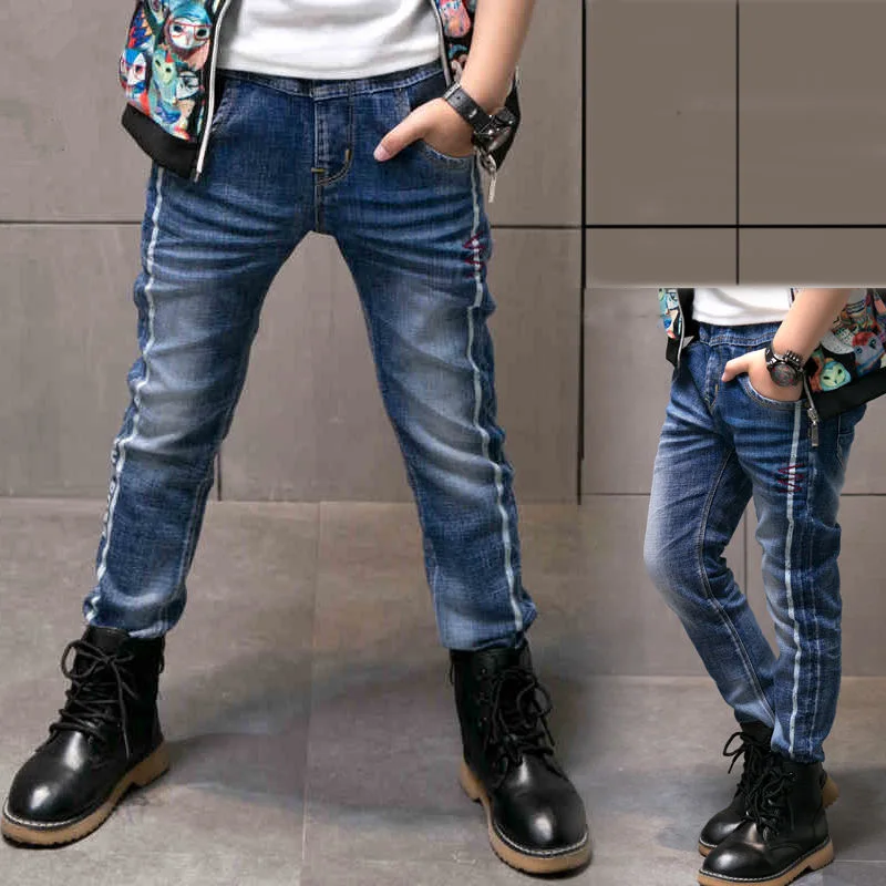 2023 New Teenage Boys Jeans 3-10 Years Spring Autumn Fashion Slim Thick  Sport Trousers For Kids Children Handsome Casual Pants - AliExpress