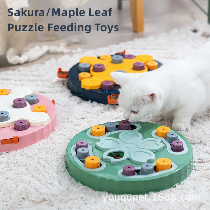 

Dog Puzzle Toys Slow Feeder Interactive Increase Puppy IQ Food Dispenser Slowly Eating NonSlip Bowl Pet Cat Dogs Training Game