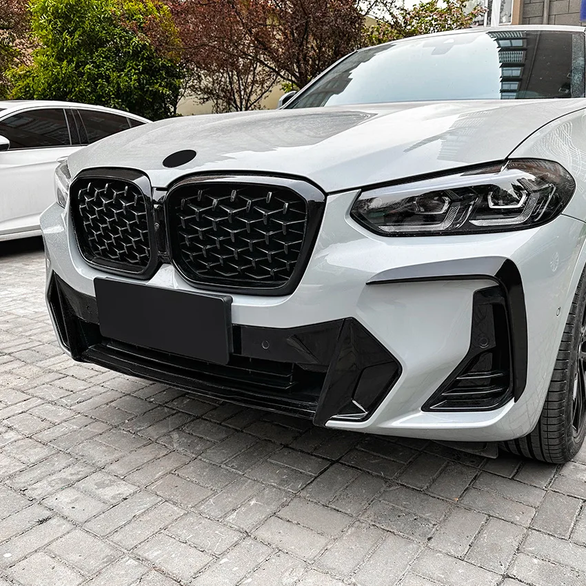 Carbon Fiber Front Bumper Air Vent Zierleisten Abdeckungen Für BMW X3 G01  M-Sport 2018 2019 Auto Front Air vent Zierleisten Canards Niedrigeren  Grills - AliExpress