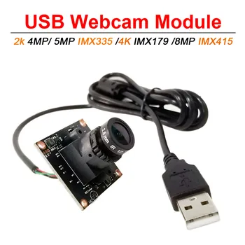 Modulo fotocamera USB da 8 MP 30fps IMX415 /12MP IMX362 / 5MP IMX335 / 2K F5253 Sensore UVC OTG Video PC Webcam USB Plug And Play