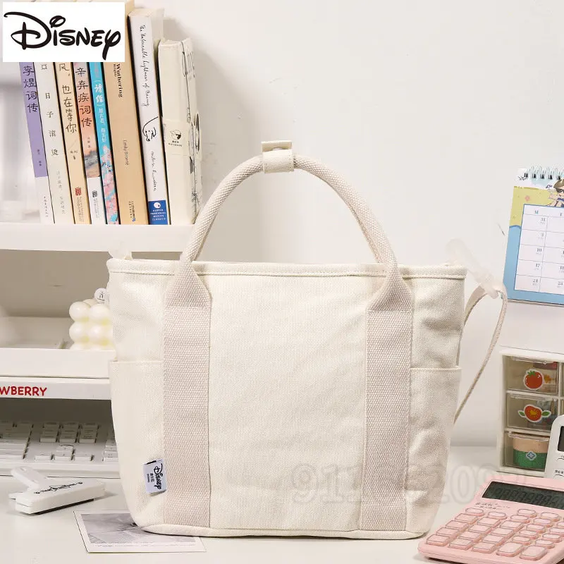 Disney Pooh Bear New Women's Handbag Luxury Brand Women's Shoulder Bag High Capacity Cartoon 2-Piece Canvas Bag High Quality