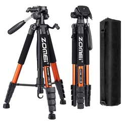 187cm/73.6in Lightweight Aluminum Tripod for Video Record, 360°Rotatable Professional Camera Tripod for Mobile Nikon Canon DSLR