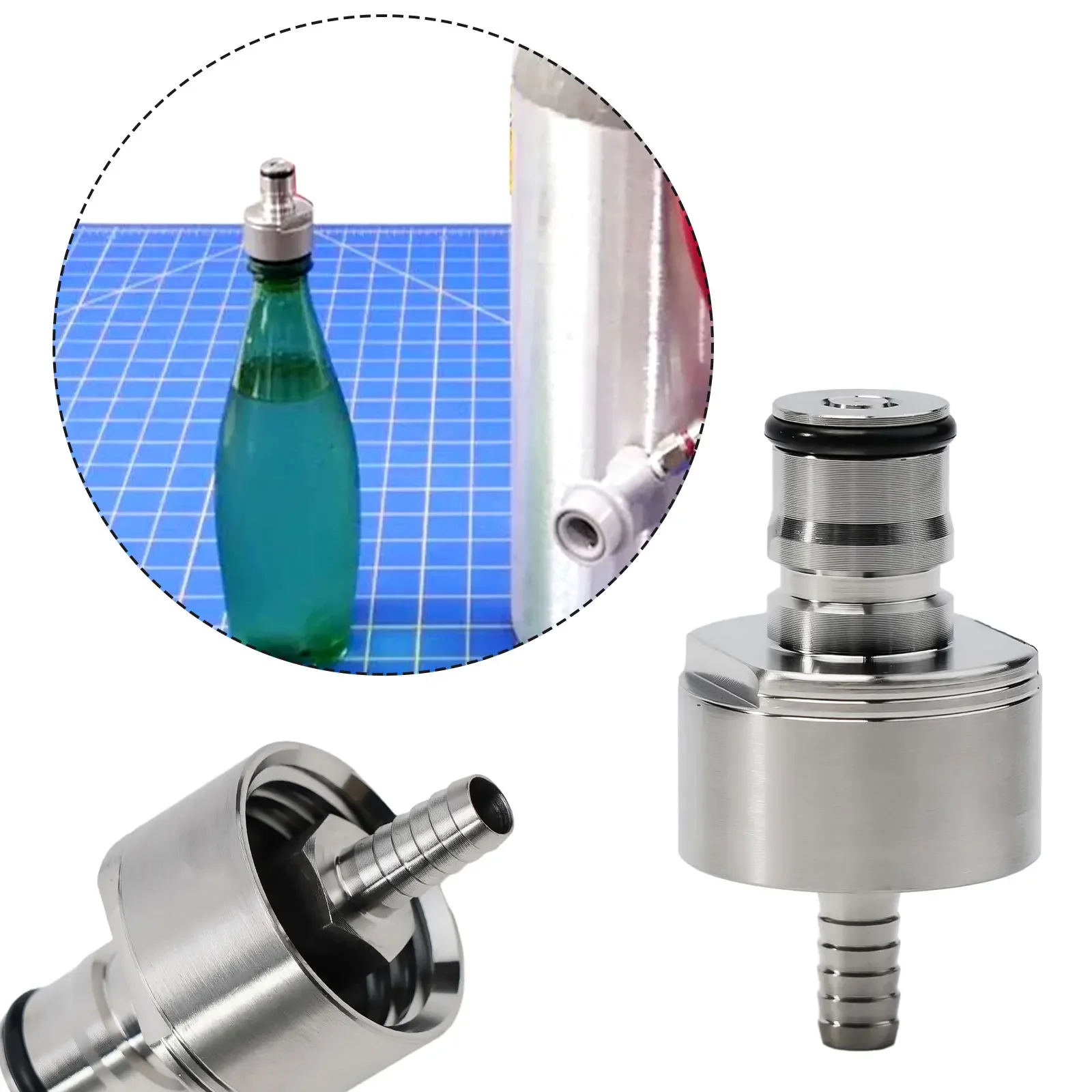 

Practical Carbonation Cap Polishing Uses Injection Perfect Polishing Ball Lock Cap Beer Fruit Juice Home Brewing Stainless Steel